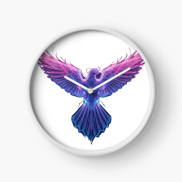 Item preview,  “Abstract Neon Bird Energy – Futuristic Fractal Flight Digital Art Design” designed and sold by NatureNookTees.