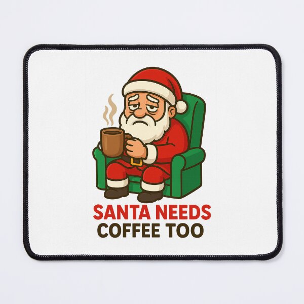 Item preview, Santa Needs Coffee Too Shirt – Funny Christmas Holiday Coffee Lover Tee designed and sold by Karn.Co.