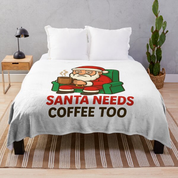 Item preview, Santa Needs Coffee Too Shirt – Funny Christmas Holiday Coffee Lover Tee designed and sold by Karn.Co.