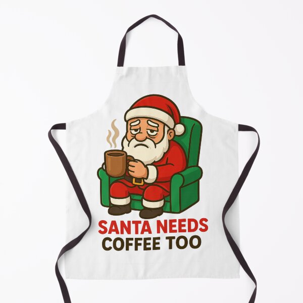 Item preview, Santa Needs Coffee Too Shirt – Funny Christmas Holiday Coffee Lover Tee designed and sold by Karn.Co.