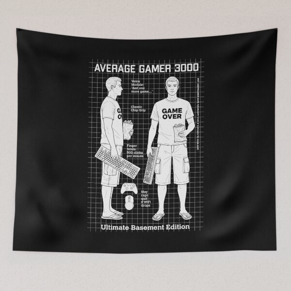 Item preview, Gamer Gaming Funny Joke Action Figure Video Game Player designed and sold by GrandeDuc.