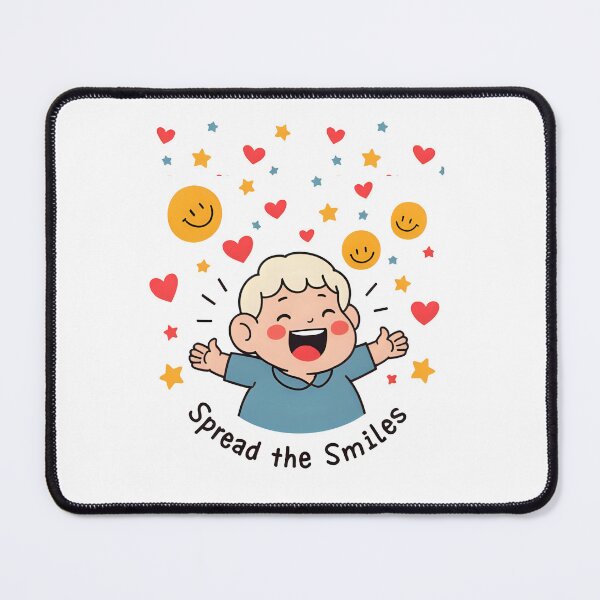 Item preview, Spread the Smiles – Cute & Cheerful Doodle Cartoon designed and sold by LOLmoods.