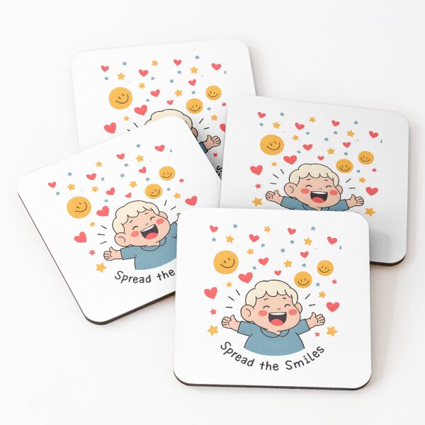 Item preview, Spread the Smiles – Cute & Cheerful Doodle Cartoon designed and sold by LOLmoods.