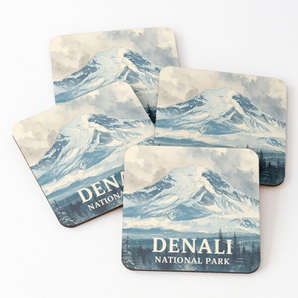 Item preview, Snow-capped mountain in Denali landscape designed and sold by StormArte.