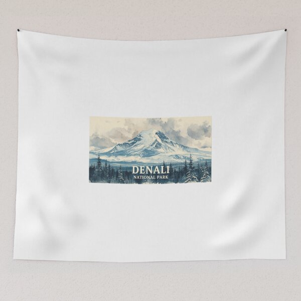 Item preview, Snow-capped mountain in Denali landscape designed and sold by StormArte.