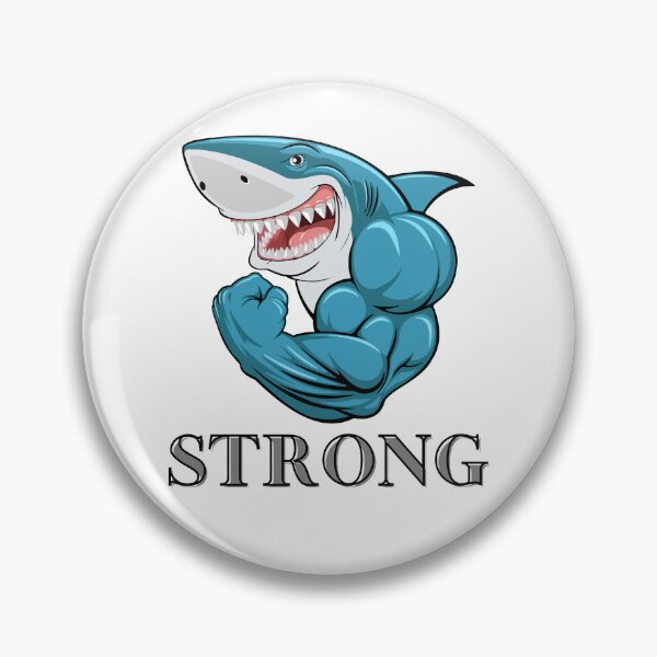 Item preview, Strong Shark Motivational Quote Art designed and sold by Happyfreedom.