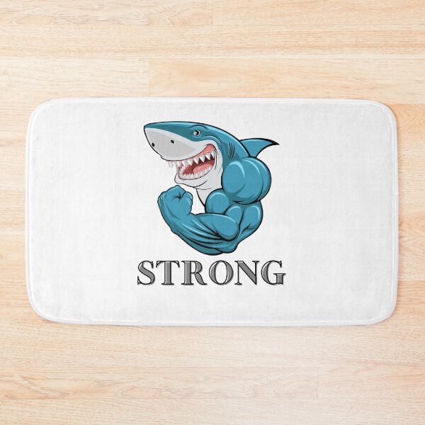 Item preview, Strong Shark Motivational Quote Art designed and sold by Happyfreedom.
