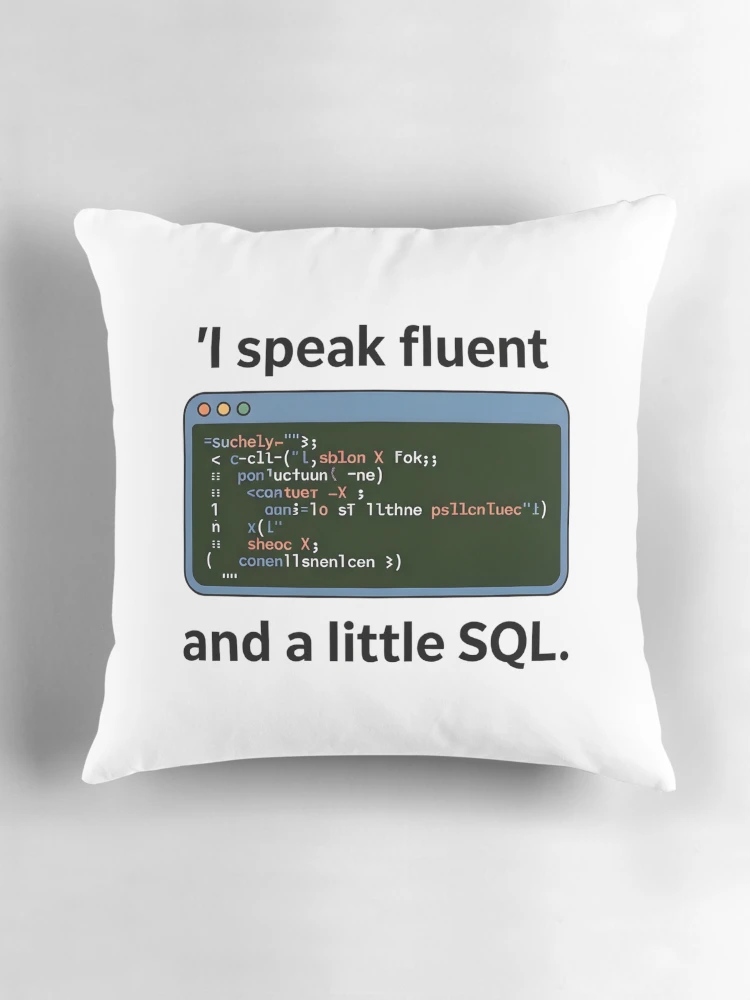 Thumbnail 3 of 4, Pillow, Fluent Python SQL Minimalist Code Developer designed and sold by Linnea-Arts.