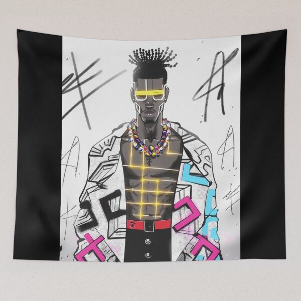 Item preview, GraffitX Chaos Oracle – Abstract Street Surreal Portrait Art designed and sold by Blackcanvas444.