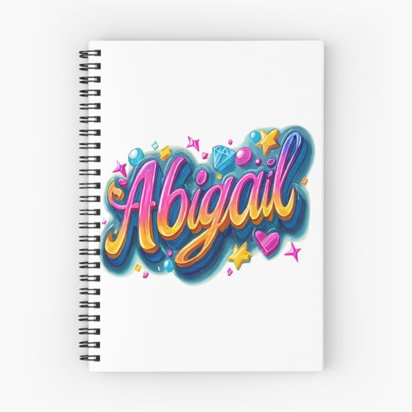 Item preview, Abigail – Colorful 3D Lettering Design designed and sold by AlexLineArt.