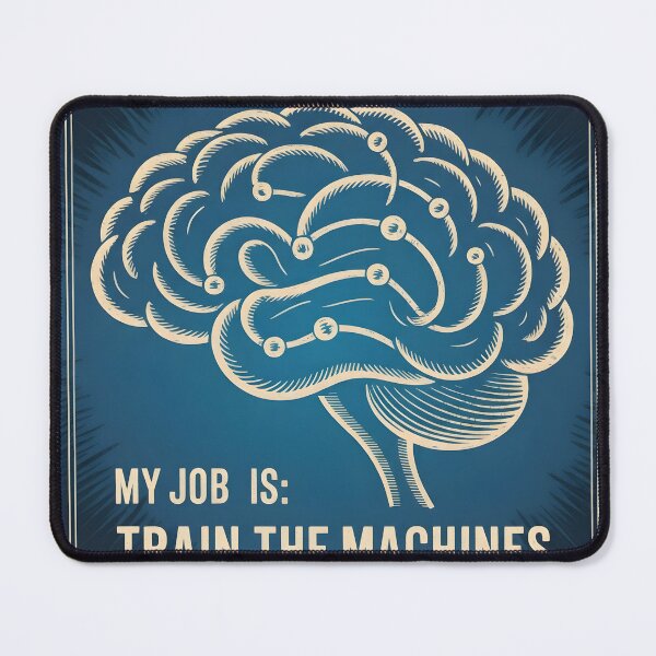 Item preview, My Job Train Machines Neural Blueprint designed and sold by Linnea-Arts.
