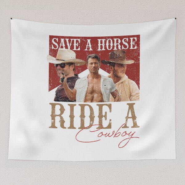 Item preview, Glen Powell Save A Horse, Ride A Cowboy designed and sold by DakirooStudio.