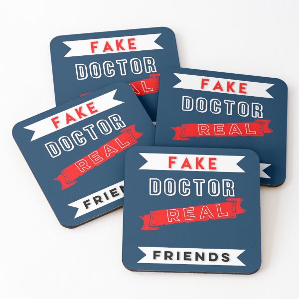 Item preview, FAKE DOCTOR REAL FRIENDS designed and sold by pureLinen.