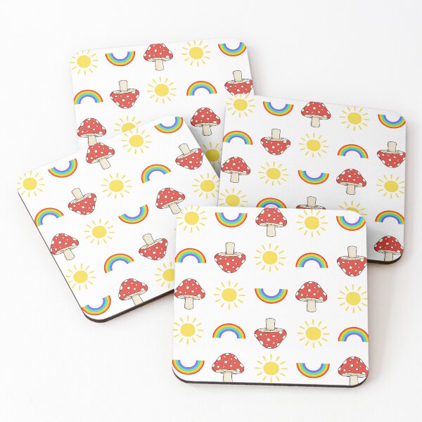 Item preview, Rainbow Mushroom Sun Pattern designed and sold by GeoGoose.