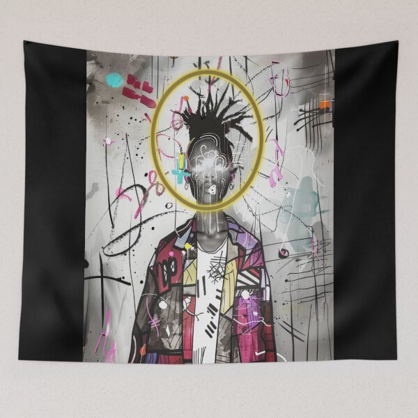 Item preview, GraffitX Chaos Oracle – Abstract Street Surreal Portrait Art designed and sold by Blackcanvas444.