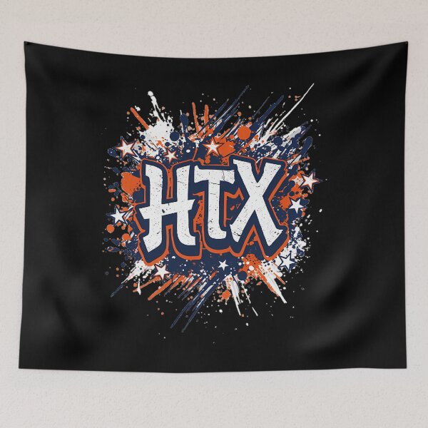 Item preview,  Houston Baseball Ink Splatter designed and sold by Larissaammer.
