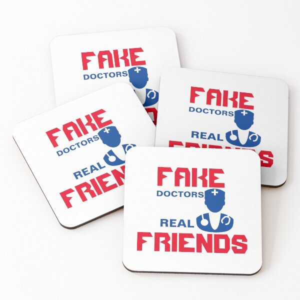 Item preview, Fake doctors real friends - funny quotes designed and sold by pureLinen.