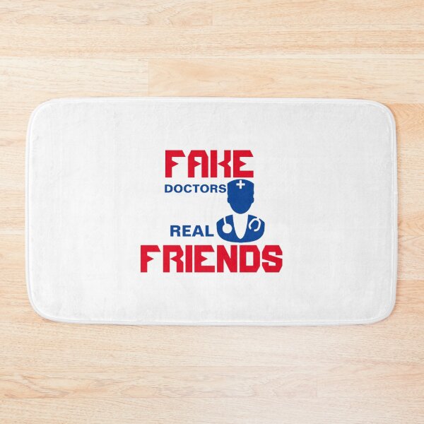 Item preview, Fake doctors real friends - funny quotes designed and sold by pureLinen.
