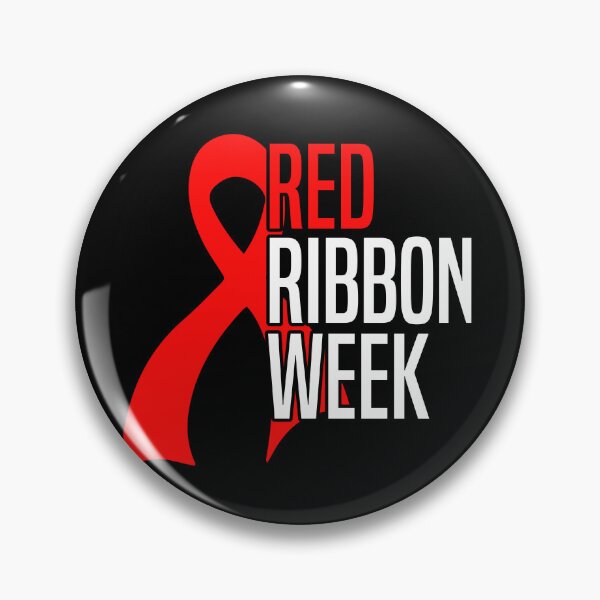 Item preview, Red Ribbon Week – Bold Awareness Ribbon Drug-Free Prevention  designed and sold by Alluka Brand.