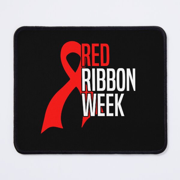Item preview, Red Ribbon Week – Bold Awareness Ribbon Drug-Free Prevention  designed and sold by Alluka Brand.