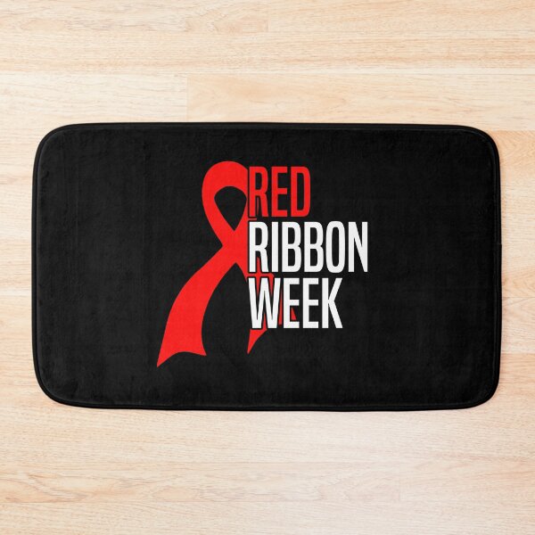 Item preview, Red Ribbon Week – Bold Awareness Ribbon Drug-Free Prevention  designed and sold by Alluka Brand.