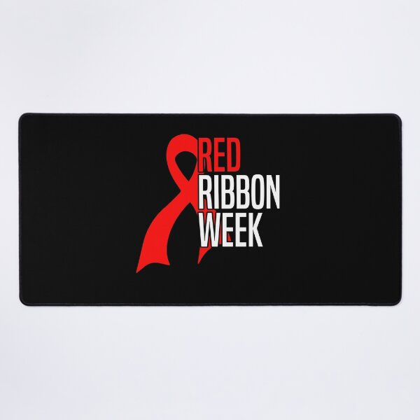 Item preview, Red Ribbon Week – Bold Awareness Ribbon Drug-Free Prevention designed and sold by Alluka Brand.