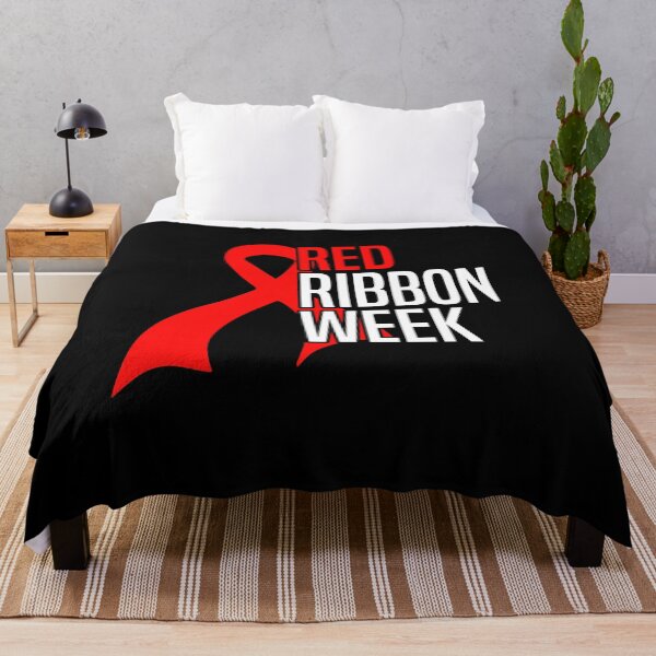 Item preview, Red Ribbon Week – Bold Awareness Ribbon Drug-Free Prevention designed and sold by Alluka Brand.