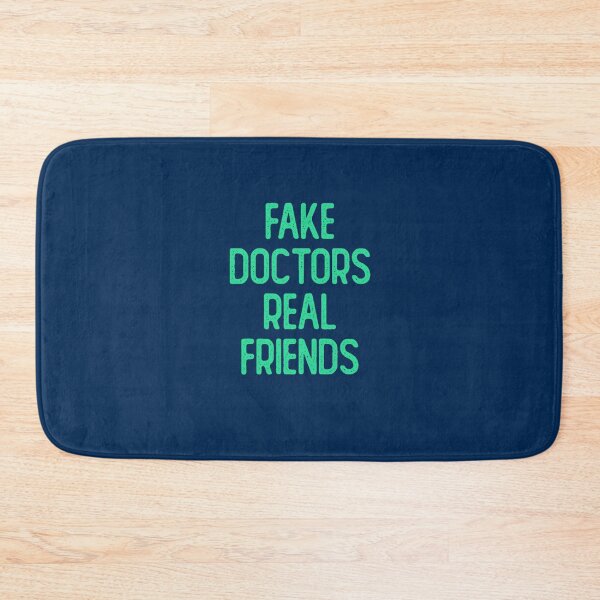 Item preview, FAKE DOCTORS REAL FRIENDS ( Green )  designed and sold by pureLinen.