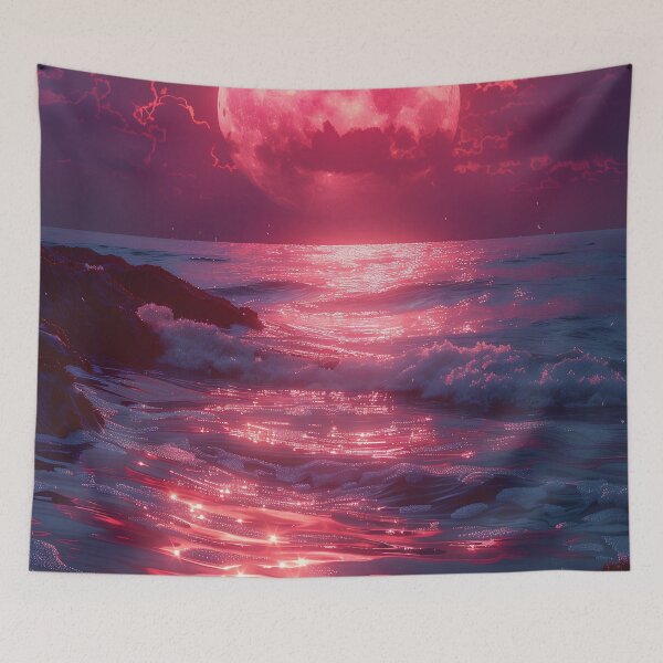Item preview, Aftersun Surreal Neon Sunset Art designed and sold by Guesso.
