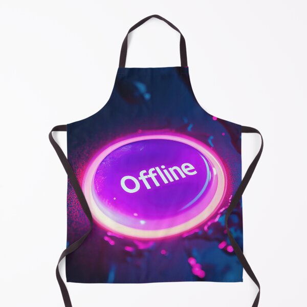 Item preview, Neon Offline Button designed and sold by Nytheris.