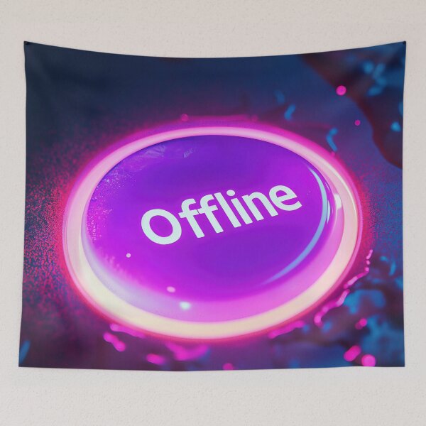 Item preview,  Neon Offline Button designed and sold by Nytheris.