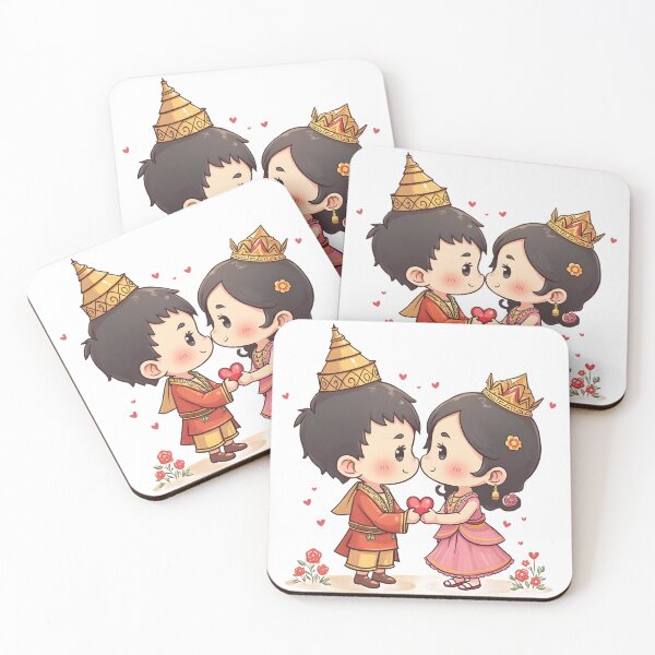 Item preview, Cute Phra Rot & Meri Cartoon designed and sold by TH cartoon world.