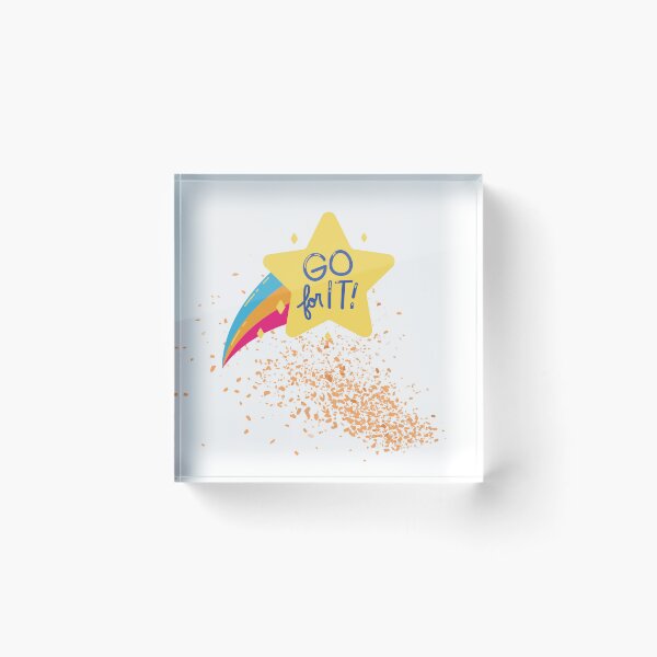 Item preview, Go For It Star Dust Motivational Design designed and sold by Happyfreedom.