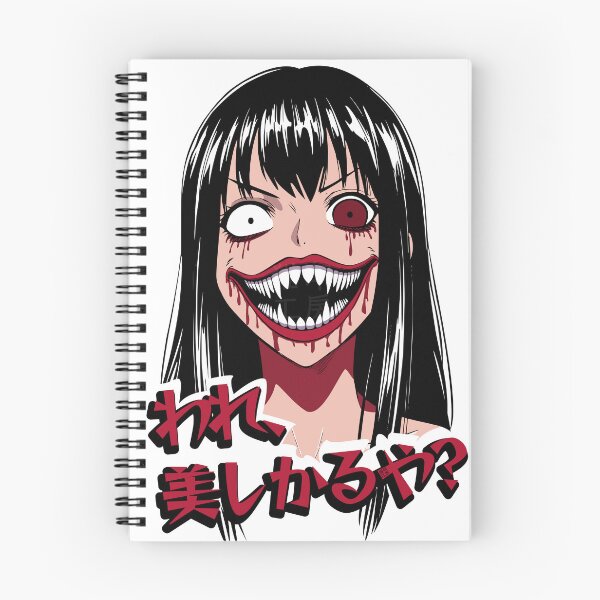 Item preview, Slit-Mouthed Woman (Kuchisake-Onna) - Japanese Horror Urban Legend - ONLY WHITE BACKGROUND designed and sold by NekoPrintStudio | NEOKOt.