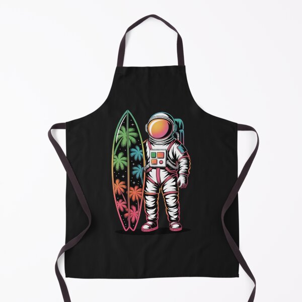 Item preview, Surfboard Astronaut – Summer Neon Space Explorer Design designed and sold by ColorSplash123.