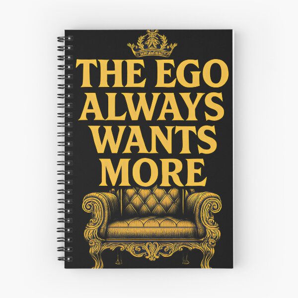 Item preview, The Ego Always Wants More Bold Throne Typography Art designed and sold by Weorus.