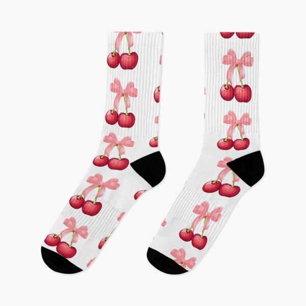 Item preview, red cherry pink  ribbon designed and sold by poonzapoon.