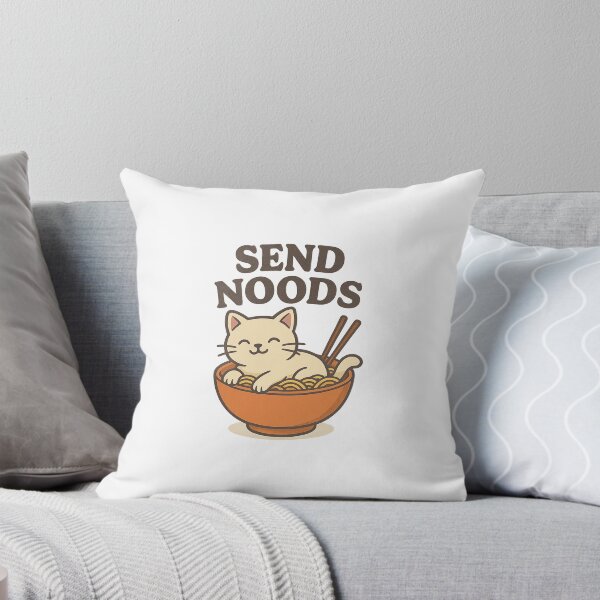 Item preview, Send Noods Mug – Funny Cat Coffee Cup, Cute Ramen Noodle Lover Gift designed and sold by DigitalColorInk.