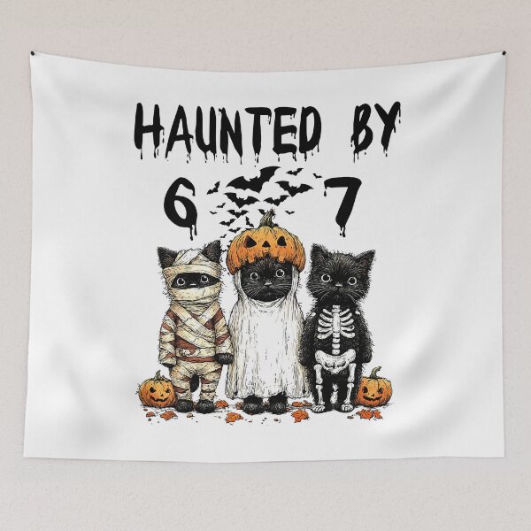 Item preview, Haunted 6 7 Six Seven 67 Meme Halloween Costume Brainrot designed and sold by ZANNIX.