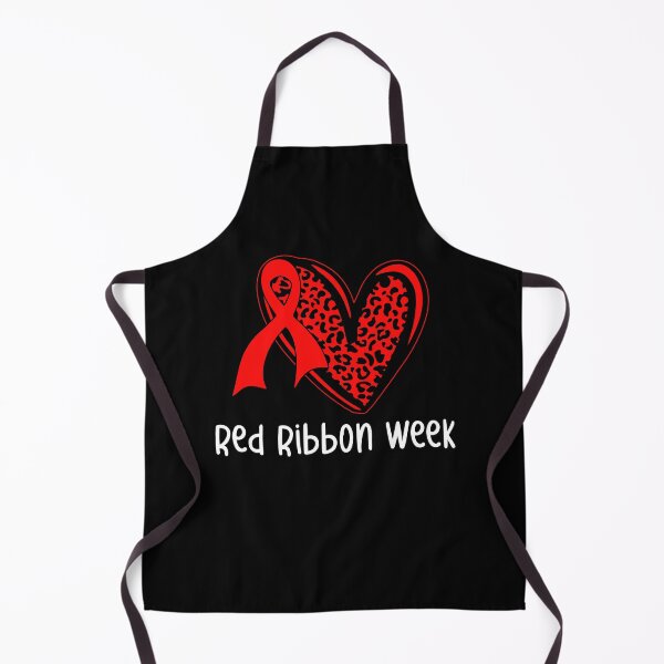 Item preview, Red Ribbon Week – Leopard Heart Awareness Ribbon Drug-Free  designed and sold by Alluka Brand.