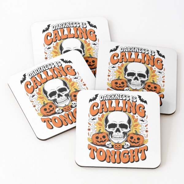 Item preview, Darkness Calling – Spooky Halloween Skull Pumpkins designed and sold by Taans-Creation.