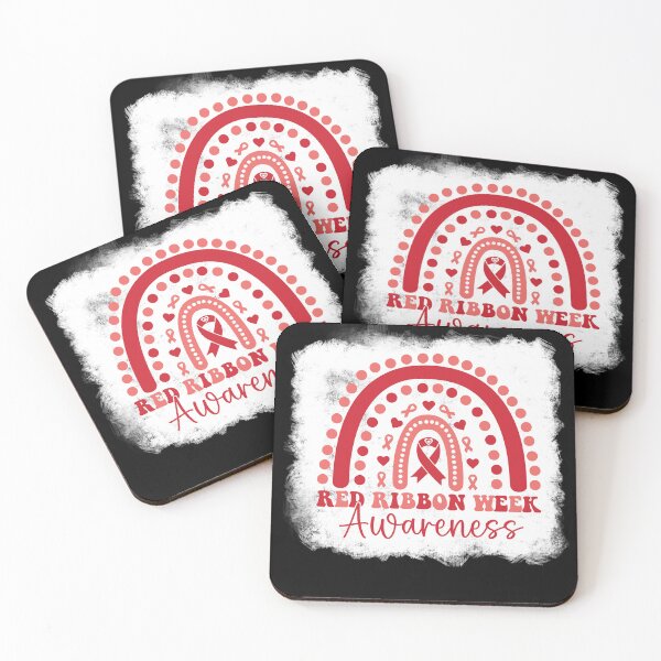 Item preview, Red Ribbon Week Awareness – Rainbow Heart Drug-Free Prevention  designed and sold by Alluka Brand.