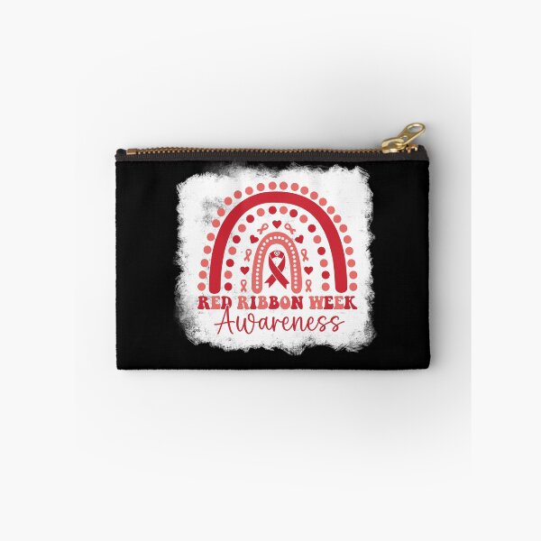 Item preview, Red Ribbon Week Awareness – Rainbow Heart Drug-Free Prevention  designed and sold by Alluka Brand.
