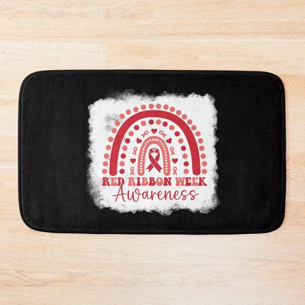 Item preview, Red Ribbon Week Awareness – Rainbow Heart Drug-Free Prevention  designed and sold by Alluka Brand.