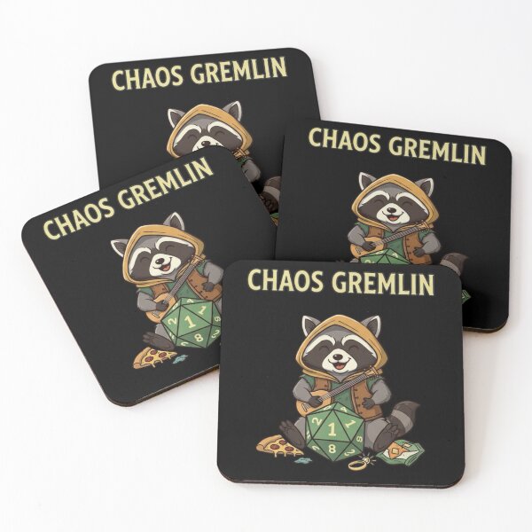 Item preview, Chaos Gremlin – Funny Raccoon DnD Meme designed and sold by Whisky1111.