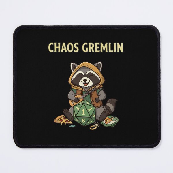Item preview, Chaos Gremlin – Funny Raccoon DnD Meme designed and sold by Whisky1111.