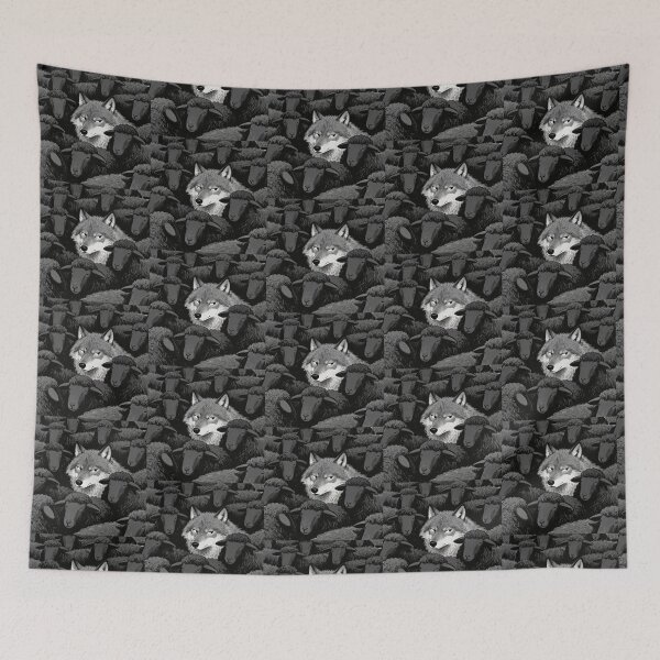 Item preview, Stealthy Wolf Amidst the Flock designed and sold by zzz888.