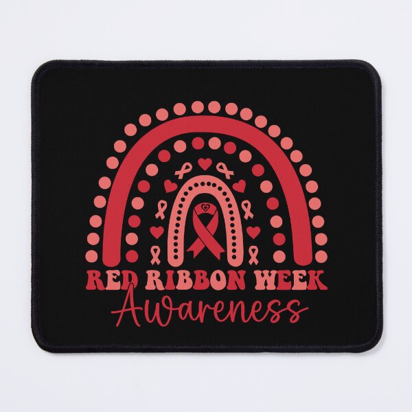 Item preview, Red Ribbon Week Awareness – Rainbow Heart Drug-Free Prevention  designed and sold by Alluka Brand.