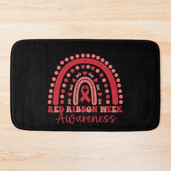 Item preview, Red Ribbon Week Awareness – Rainbow Heart Drug-Free Prevention  designed and sold by Alluka Brand.
