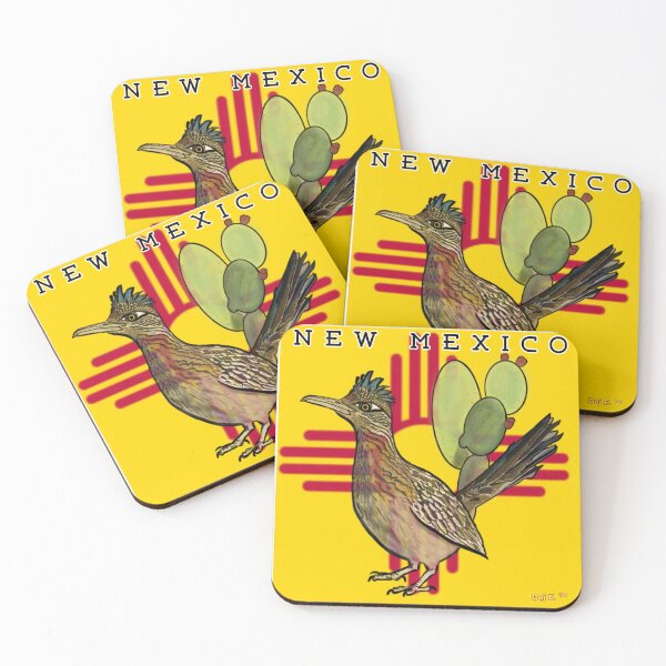 Item preview, ROADRUNNER NEW MEXICO FLAG ART designed and sold by Arty-Coop.